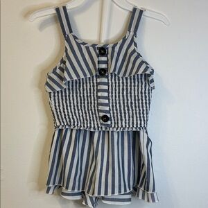 Japna Blue and White Striped Kids Matching Set Size 8